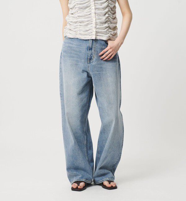 BEAUTY&YOUTH UNITED ARROWS「ワイド ルーズ デニムパンツ」|デニム|