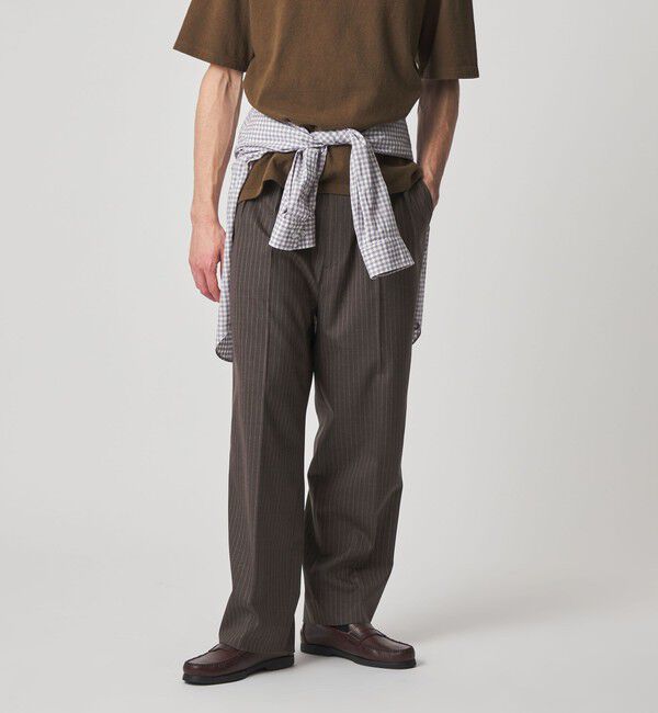 STEVEN ALAN「＜Steven Alan＞ ウール トロピカル インツープリーツ ドレス トラウザーズ」|スラックス|