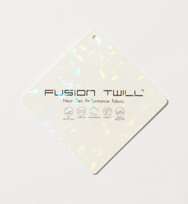 BEAUTY&YOUTH UNITED ARROWS「フュージョン ツイル スキッパー Tシャツ UVカット 透け防止 ストレッチ」|Tシャツ・カットソー|