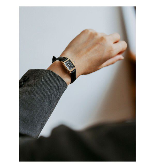 Demi-Luxe BEAMS 「スクエア 型押レザー 腕時計Ⅱ」|腕時計|