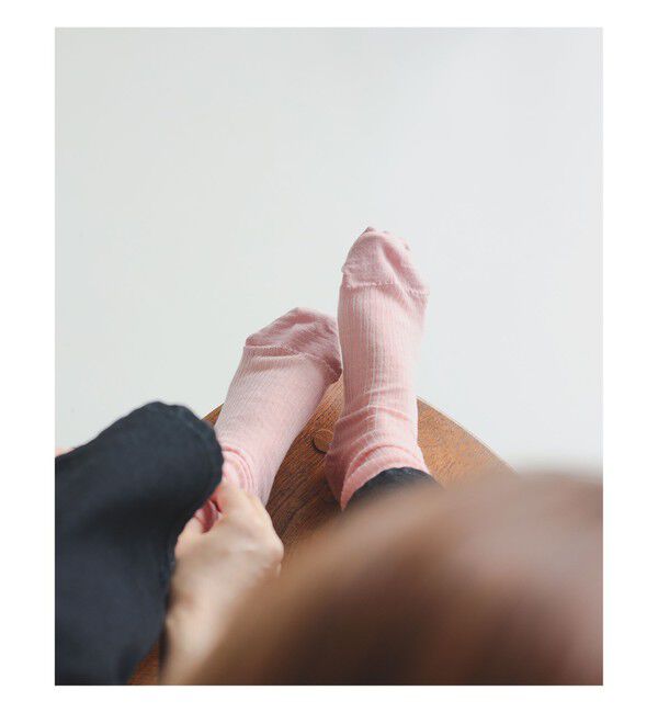 Demi-Luxe BEAMS 「針抜きリブ ハイソックス」|その他|