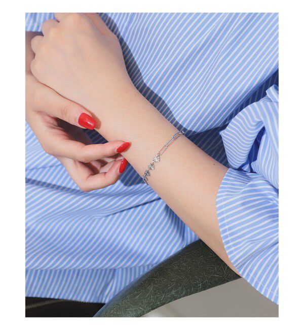 Ray BEAMS 「ステンレス ハート ＆ チェーン ブレスレット」|ブレスレット・バングル|