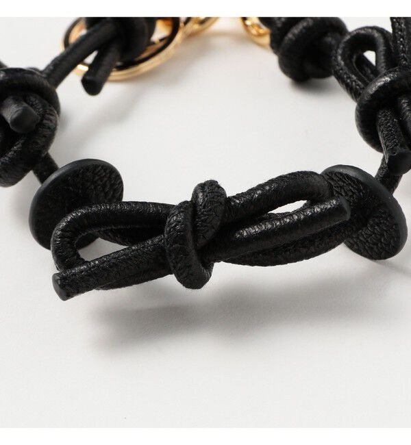 Ray BEAMS 「【WEB限定】Hashibami / レザー リボン スマホハンドストラップ」|チャーム・キーホルダー|