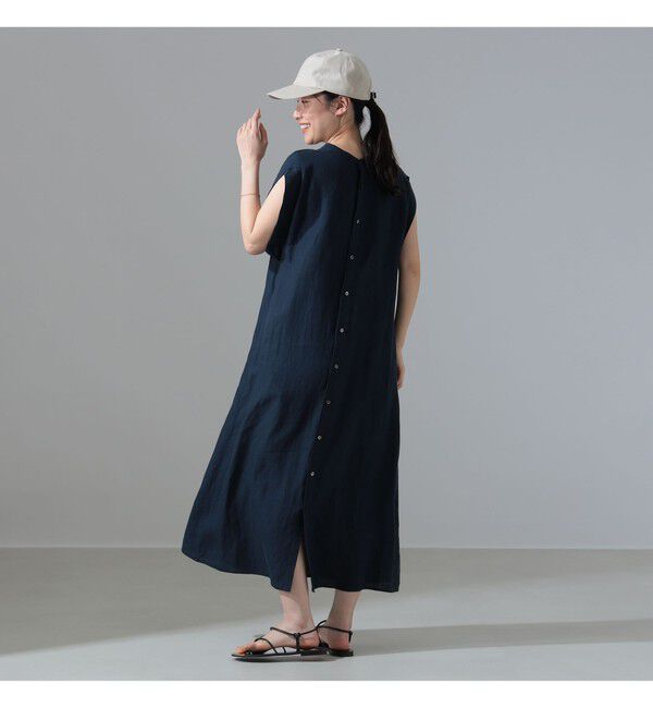 Demi-Luxe BEAMS 「TICCA / リネン 2WAY フレンチスリーブ ワンピース」|ワンピース|