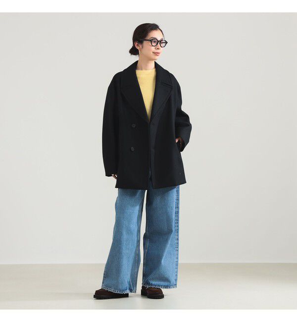 Demi-Luxe BEAMS 「ATON / メルトン ダブル ショートコート」|ブルゾン・スタジャン|