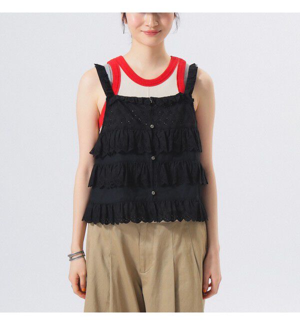 BEAMSBOY「カットワーク キャミソール」|シャツ・ブラウス|