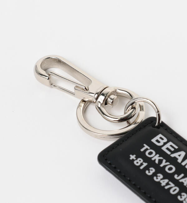 BEAMS「bPr BEAMS / レザー リフレクター TAG キーホルダー」|チャーム・キーホルダー|