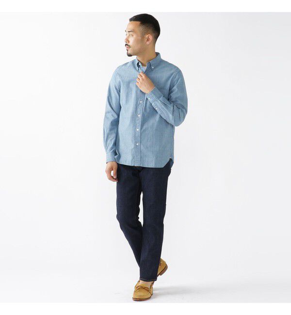 BEAMS PLUS「BEAMS PLUS / シャンブレー ボタンダウン シャツ」|シャツ・ブラウス|