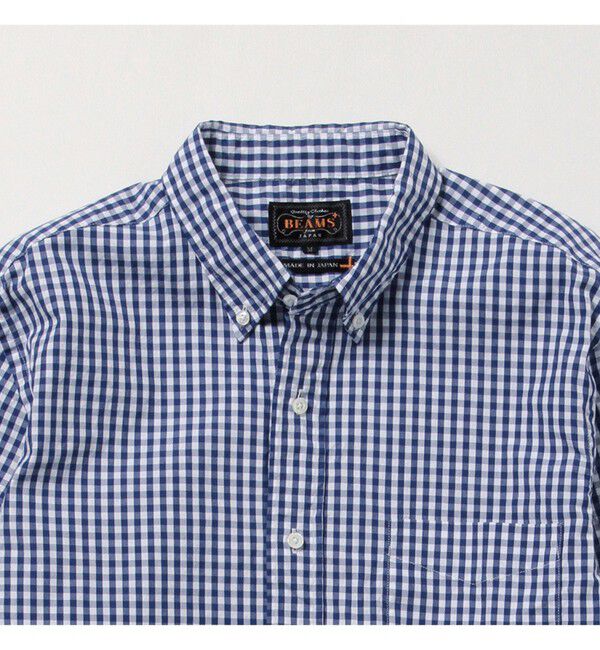 BEAMS PLUS「BEAMS PLUS / ブロード ギンガムチェック ボタンダウンシャツ」|シャツ・ブラウス|