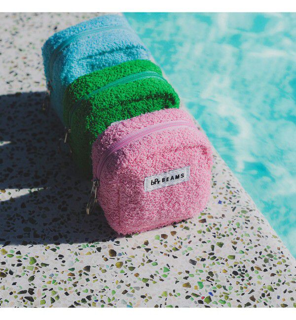 BEAMS「パイル ポーチ S」|ポーチ|PINK