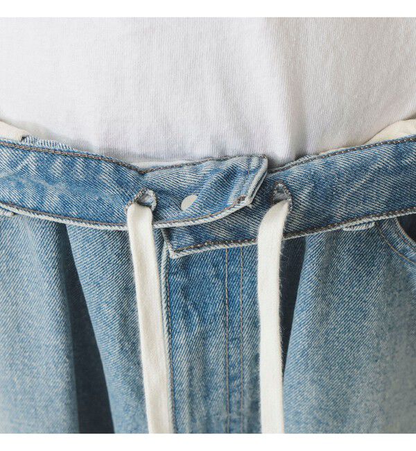 BEAMS「ワイドストレート バルーン デニムパンツ」|デニム|