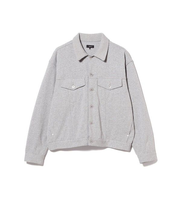 BEAMS「カットソー G-ジャケット【リラックスフィット】」|ブルゾン・スタジャン|GREY