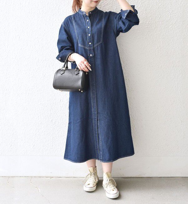 SHIPS any「SHIPS any:〈洗濯機可能〉デニム ブザム シャツ ワンピース［SHIPS any DENIM］」|ワンピース|