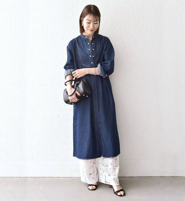 SHIPS any「SHIPS any:〈洗濯機可能〉デニム ブザム シャツ ワンピース［SHIPS any DENIM］」|ワンピース|