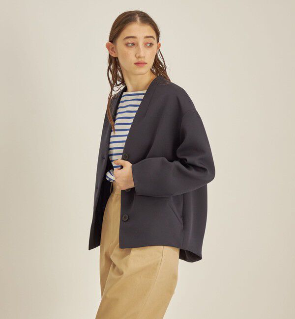 SHIPS for women「マトラッセ トリプルクロス コクーン ブルゾン ◇」|ブルゾン・スタジャン|