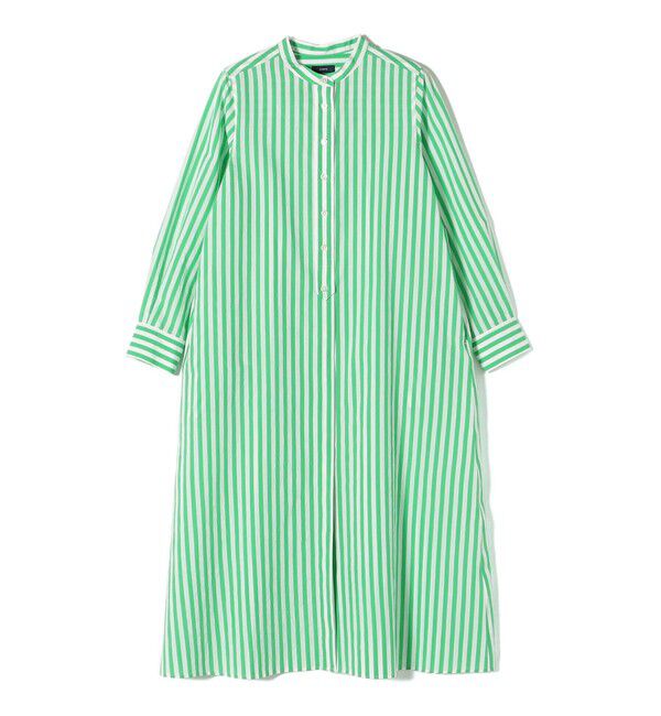 SHIPS for women「〈手洗い可能〉MANTECO カラー ストライプ ワンピース」|ワンピース|