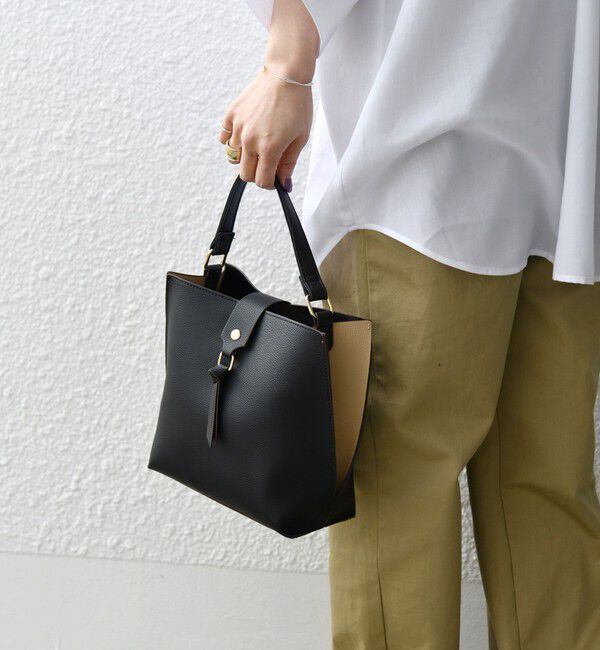 SHIPS any「《一部追加予約》SHIPS any: バイカラー2WAY スクエア ショルダー バッグ」|ショルダー・メッセンジャー|