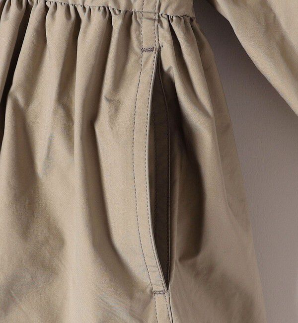 SHIPS for women「〈手洗い可能〉割繊 ナイロン スタンドカラー ギャザー ブルゾン◇」|ブルゾン・スタジャン|