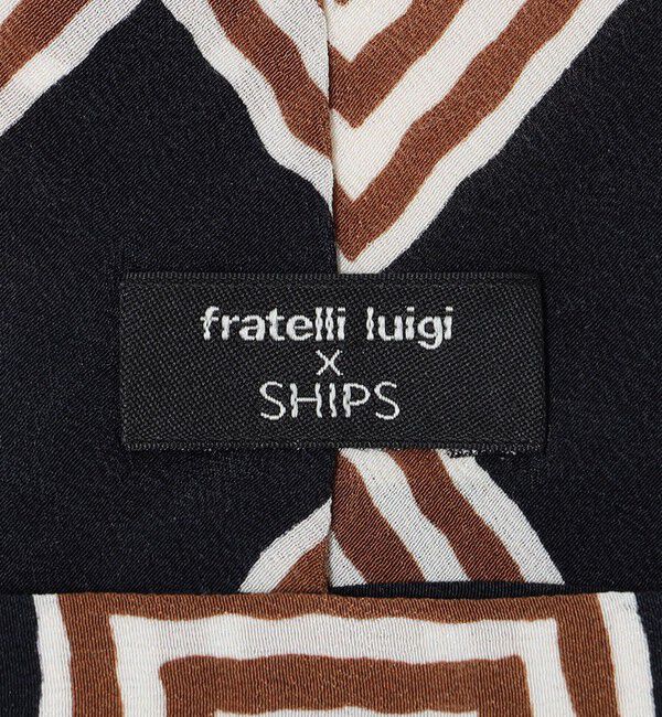 SHIPS「Fratelli Luigi: スクエア プリント ネクタイ」|ネクタイ・蝶ネクタイ|