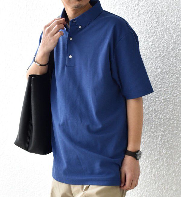 SHIPS any「SHIPS any:〈接触冷感/遮熱/UVカット機能等〉サマーファンクション 鹿の子 ボタンダウンポロシャツ◇」|ポロシャツ|