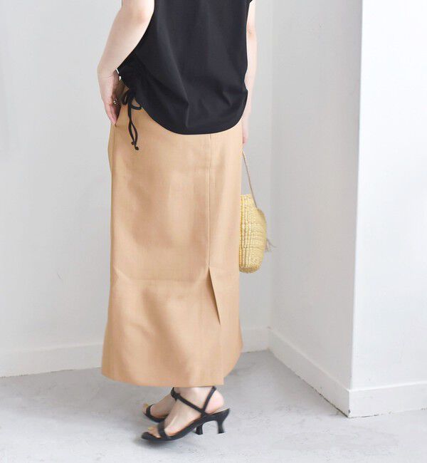 quaranciel「quaranciel:〈洗濯機可能〉アイライン スカート &times; フレンチ TEE セット」|タイト|