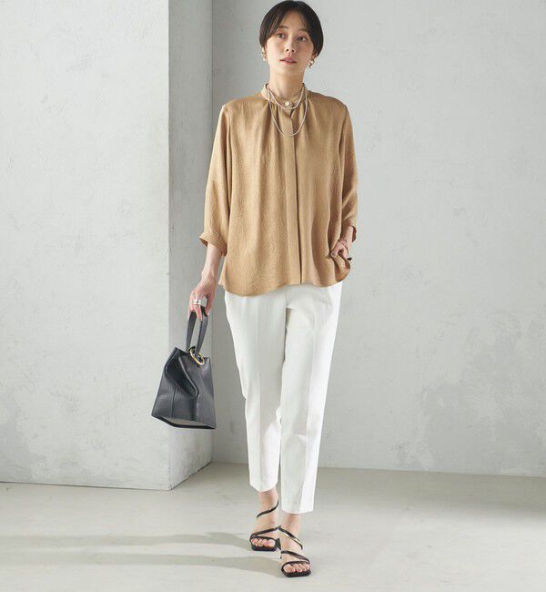 SHIPS for women「〈手洗い可能／UVカット〉ドライ オックス テーパード パンツ」|その他|