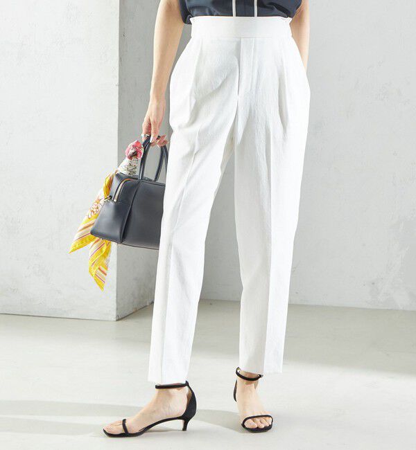 SHIPS for women「〈手洗い可能／UVカット〉ドライ オックス テーパード パンツ」|その他|