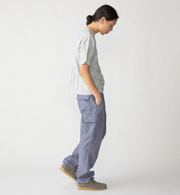 SHIPS「SHIPS:〈手洗い可能〉Amossa(R) シャンティ ブロック リンクス編み ニット Tシャツ」|Tシャツ・カットソー|