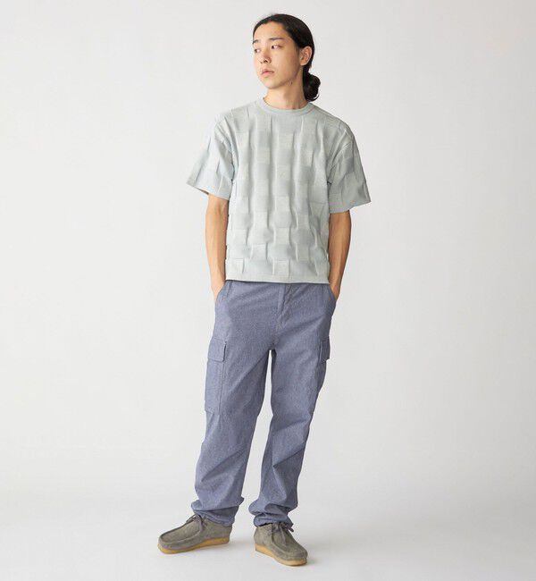 SHIPS「SHIPS:〈手洗い可能〉Amossa(R) シャンティ ブロック リンクス編み ニット Tシャツ」|Tシャツ・カットソー|