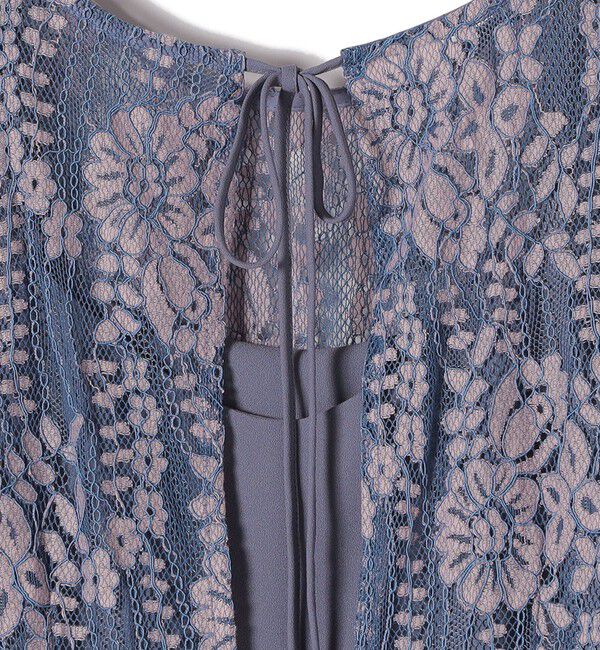 SHIPS for women「kaene:バックリボンレースワンピース 2（セレモニー対応可）」|ワンピース|