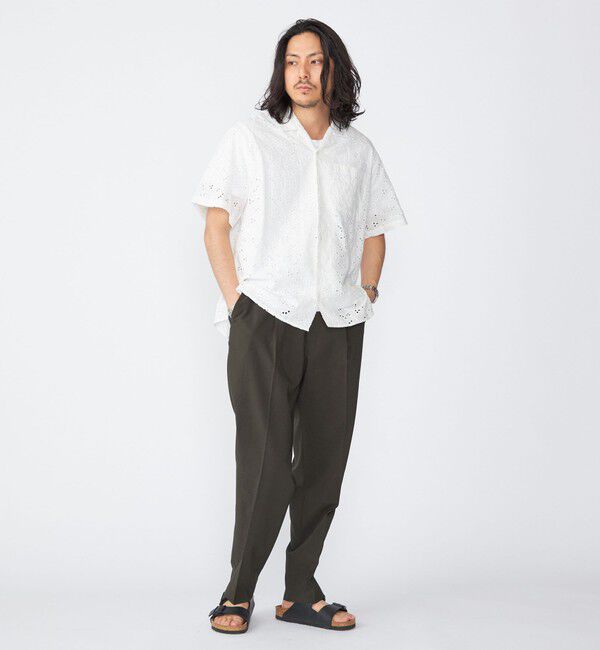 SHIPS「【SHIPS別注】FANTASTICDAYS: ウールライク 1プリーツ イージーパンツ」|その他|