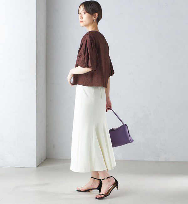 SHIPS for women「〈手洗い可能〉タック バルーン スリーブ 5分袖 ブラウス」|シャツ・ブラウス|