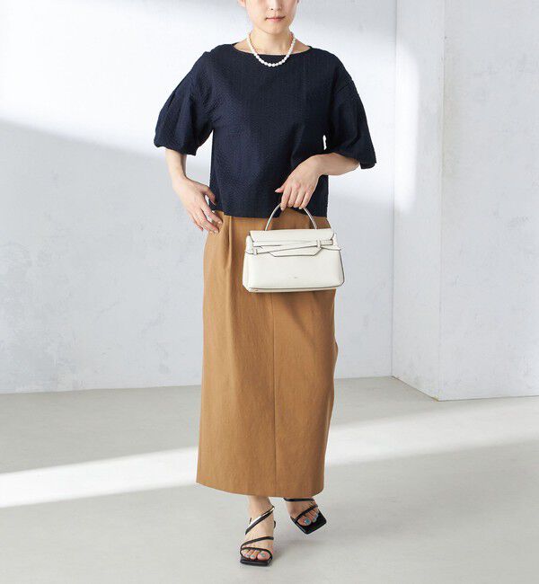 SHIPS for women「〈手洗い可能〉タック バルーン スリーブ 5分袖 ブラウス」|シャツ・ブラウス|