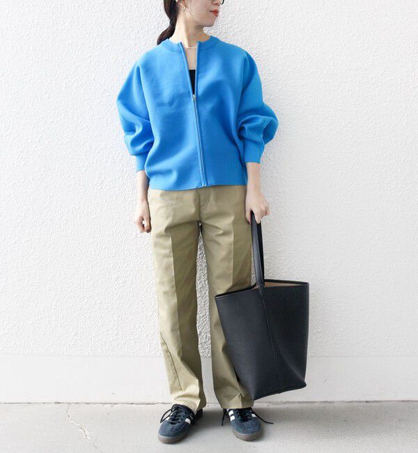 SHIPS any「SHIPS any:〈手洗い可能〉ドルマン ジップ ブルゾン カーディガン」|カーディガン|