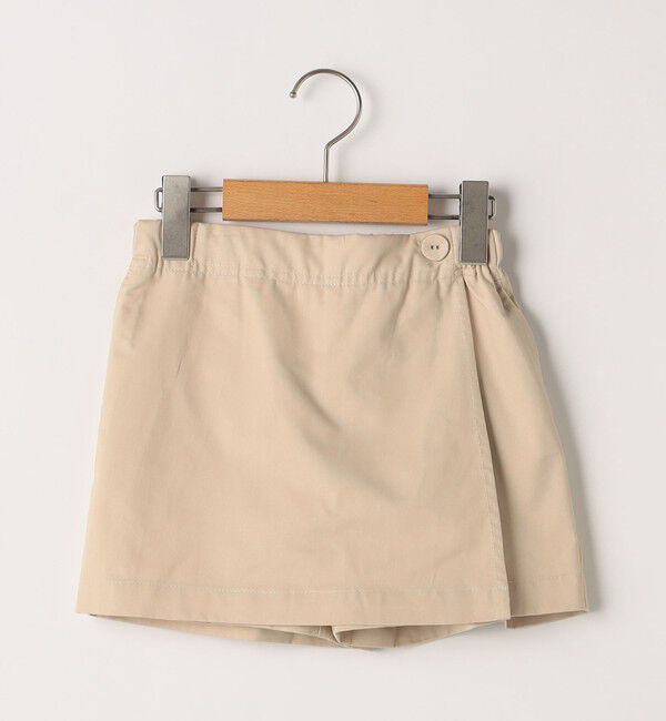 SHIPS KIDS「SHIPS KIDS:100～130cm / ラップ キュロット」|キュロット|ベージュ