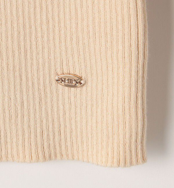 SHIPS KIDS「SHIPS KIDS:100～125cm /〈手洗い可能〉リブ フリル タートルネック ニット」|ニット・セーター|