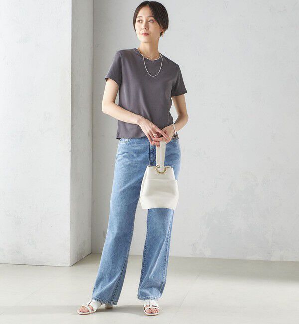 SHIPS for women「《一部追加予約》オーガニック コットン スムース TEE」|Tシャツ・カットソー|