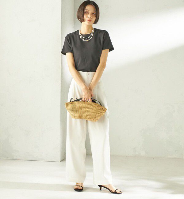 SHIPS for women「《一部追加予約》オーガニック コットン スムース TEE」|Tシャツ・カットソー|