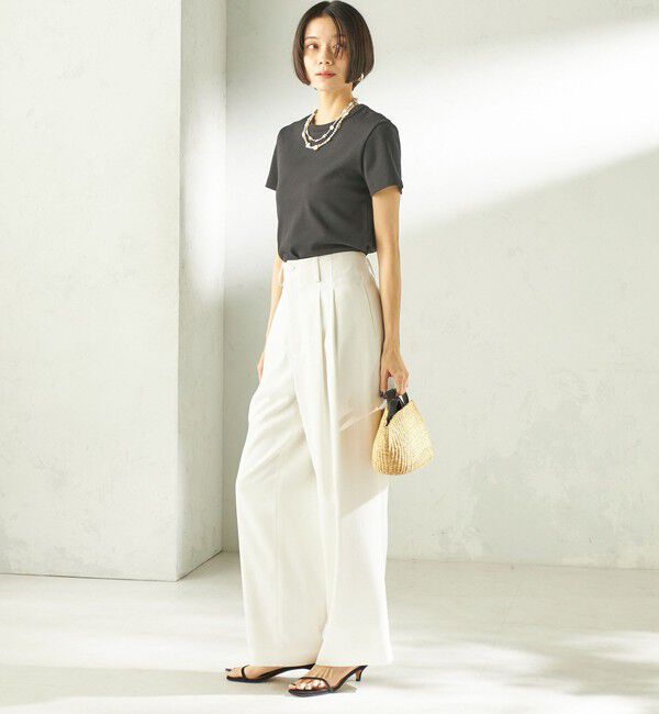 SHIPS for women「《一部追加予約》オーガニック コットン スムース TEE」|Tシャツ・カットソー|