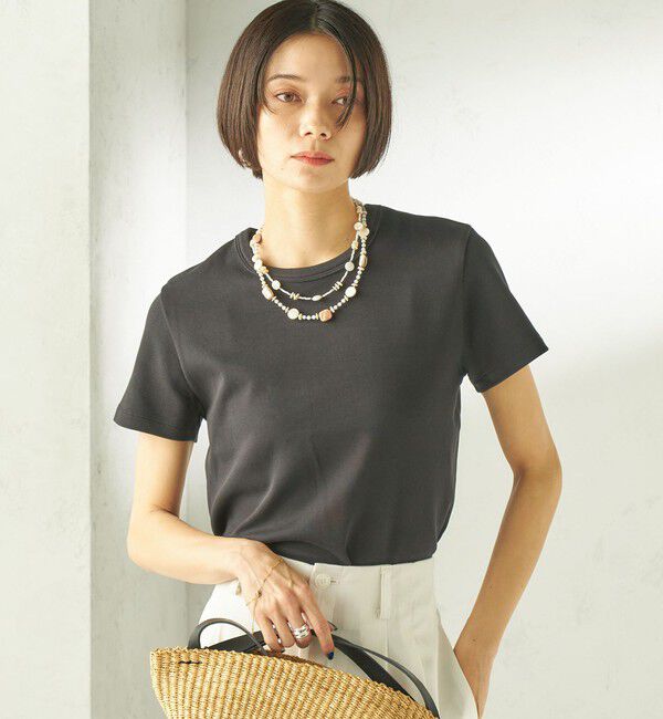 SHIPS for women「《一部追加予約》オーガニック コットン スムース TEE」|Tシャツ・カットソー|