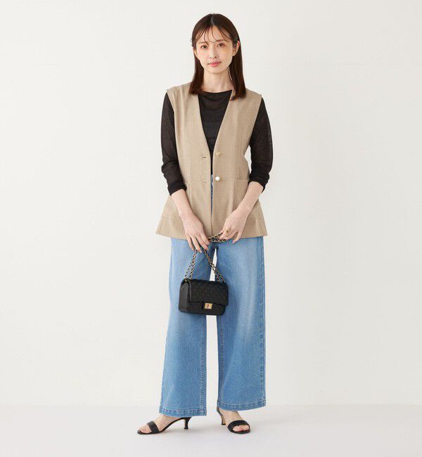 SHIPS Colors 「SHIPS Colors:〈洗濯機可能〉シアー テレコ ボートネック インナー」|Tシャツ・カットソー|