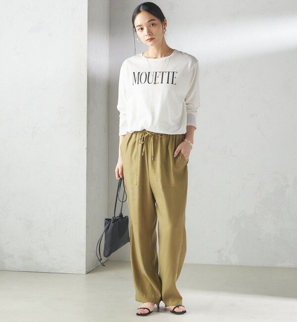 SHIPS for women「〈手洗い可能〉キュプラ混 ツイル ポケット パンツ」|その他|