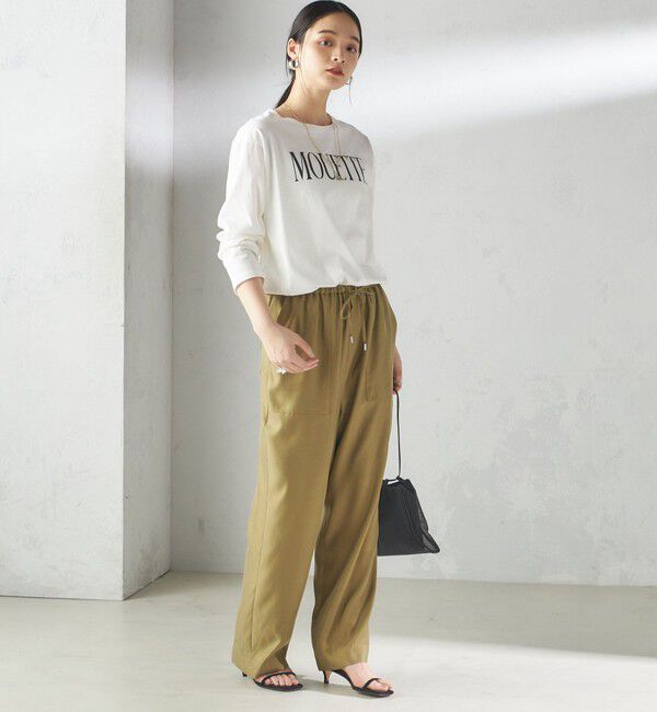 SHIPS for women「〈手洗い可能〉キュプラ混 ツイル ポケット パンツ」|その他|