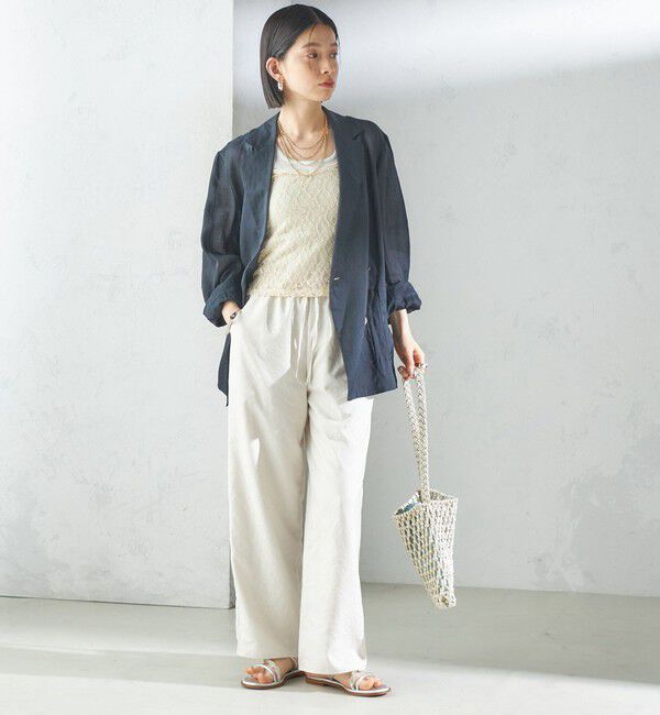 SHIPS for women「〈手洗い可能〉ラミー 4 シアー ジャケット」|テーラードジャケット|