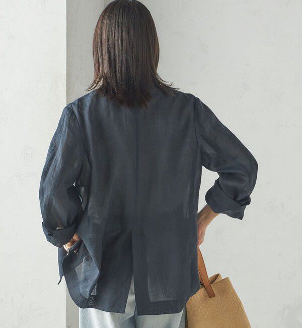 SHIPS for women「〈手洗い可能〉ラミー 4 シアー ジャケット」|テーラードジャケット|