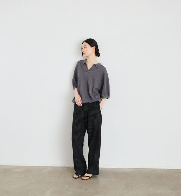 SHIPS「【City Ambient Products別注】crepuscule: JAPAN PAPER SKIPPER ニットポロ」|ポロシャツ|