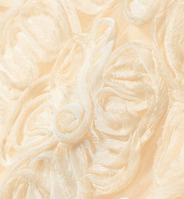 SHIPS for women「《予約》〈手洗い可能〉フラワー 刺繍 チュール ラップ スカート」|スカート|