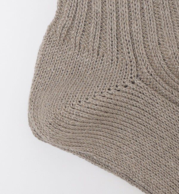 SHIPS「SHIPS: ローゲージ リネン クオーター ソックス」|ソックス|