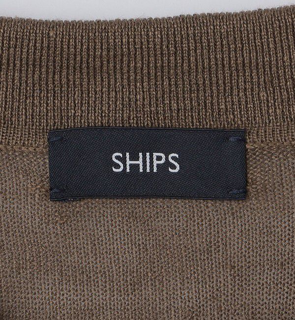 SHIPS「SHIPS:〈手洗い可能〉12ゲージ イタリー リネン ニット ポロ ショートスリーブ」|ポロシャツ|