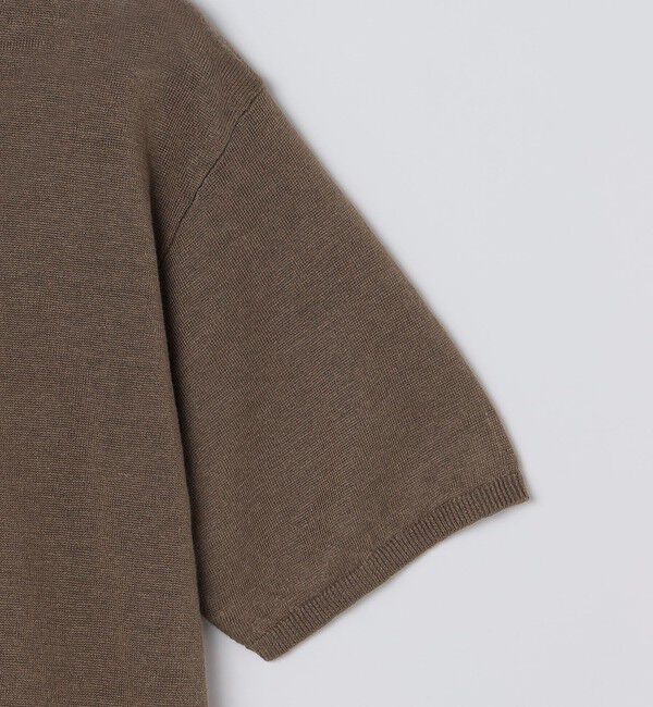 SHIPS「SHIPS:〈手洗い可能〉12ゲージ イタリー リネン ニット ポロ ショートスリーブ」|ポロシャツ|